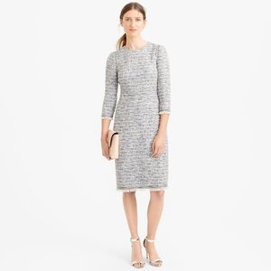 J.Crew Multicolored Tweed Dress with Fringe
